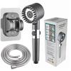 Ultra-High Pressure Massage Shower Head with Spray Booster and Hair Dryer Nozzle