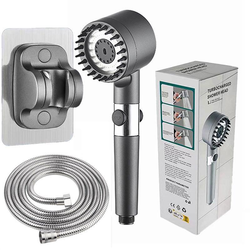 Ultra-High Pressure Massage Shower Head with Spray Booster and Hair Dryer Nozzle