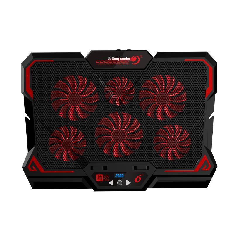 Touch-Control Laptop Cooling Base with Six Fans