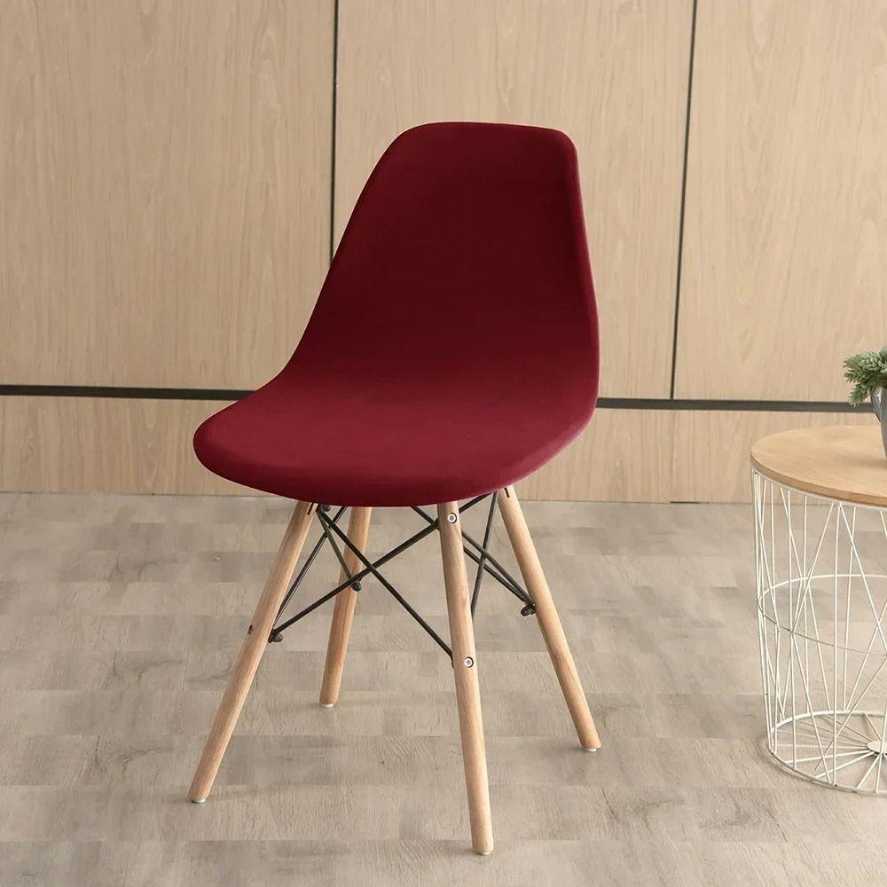 1Pcs Durable Velvet Fabric Bar Chair Cover Solid Color Soft Seat Case Short Size Bench Cover for Home Living Room