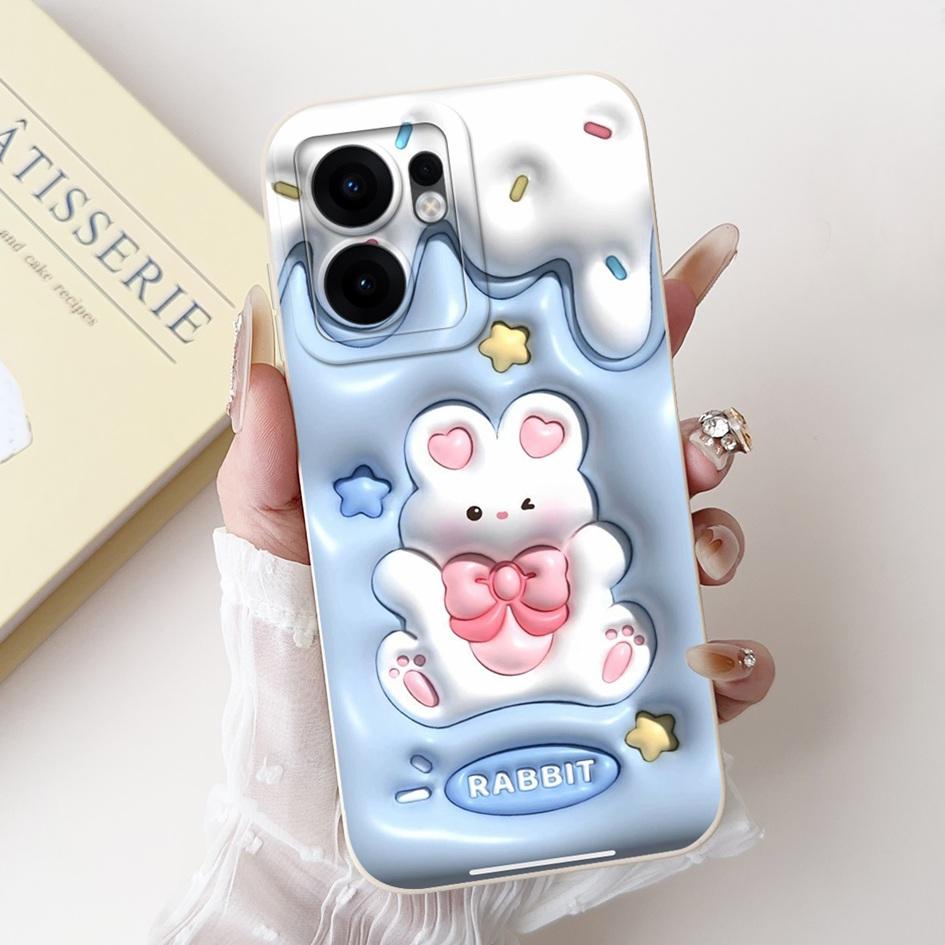 For Oppo Reno 13F 2025 Case Cute Rabbit Panda Flower Soft Silicone Shockproof Cover For OPPO Reno13 FS Fundas RENO13F Phone Case