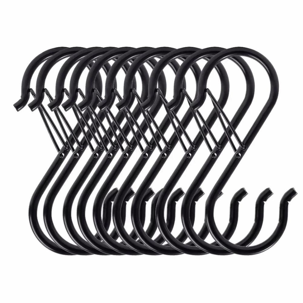 10Pcs Spring Clasp Balcony Clothes Hanger Windproof Garden Hanging Clasp  Garden Storage Organizer