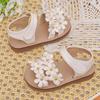 Girls' Floral Sandals Cute Princess Style Soft-Sole Sweet Shoes for Toddlers Cute Girls Shoes Casual Girls Shoes