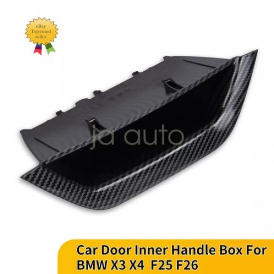 For BMW X3 F25 X4 F26 2011-2017 Carbon Fiber Interior Door Handle Cover Trim