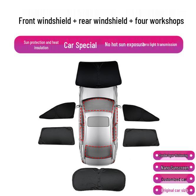BYD Yuan UP Sunshade Car Window Curtains – Full Blackout, Heat Insulation, Sun Protection
