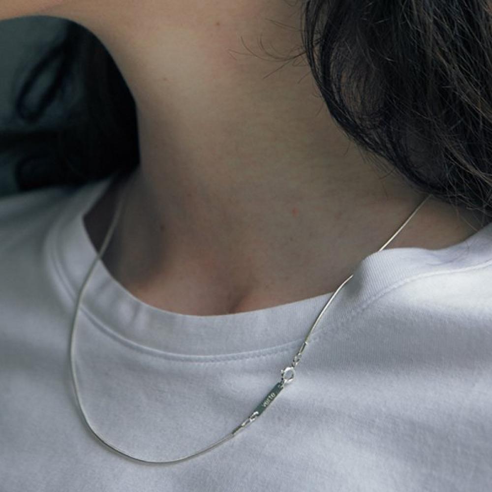 

Verte 925 Silver Soir Necklace Silver un.Silver.138 Single option