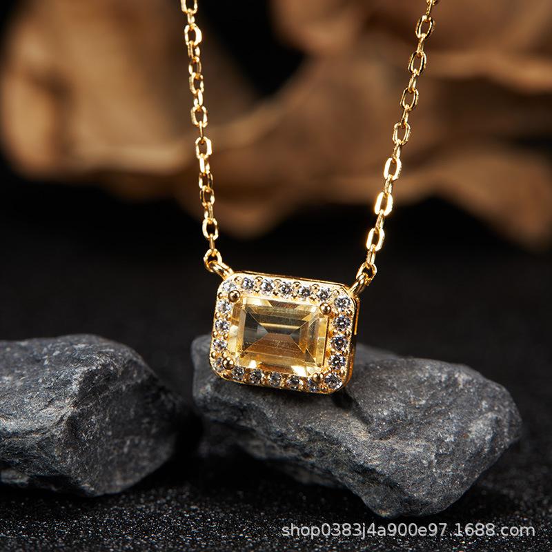 S925 Sterling Silver Natural Colored Treasure, Sugar Cube Stud Earrings, Ear Jewelry Gifts, Light Luxury, Elegant Niche Temperament, High-End Earrings