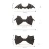 Halloween Herren Damen Gothic Fledermausflügel Fliege mit verstellbaren Bändern Vorgebundene Krawatte Cosplay Kostüm Accessoire Party Requisiten
