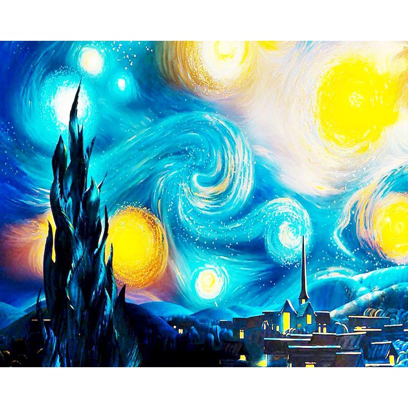 CHENISTORY Paint By Number Kit Abstract On Canvas For Adults Wall Art Picture Scenery Oil Acrylic Painting Home Decoration Gifts
