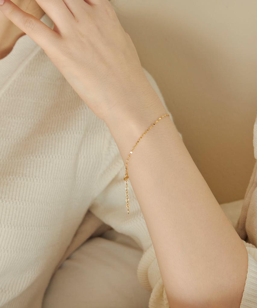 Dmoment Nin 18K Gold Silver Bracelet (925 Silver)