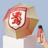 Middlesbrough FC Mini 5 Fold Pocket Umbrella Compact Lightweight Anti UV Rain Sun Protection Umbrella Portable Travel Umbrella