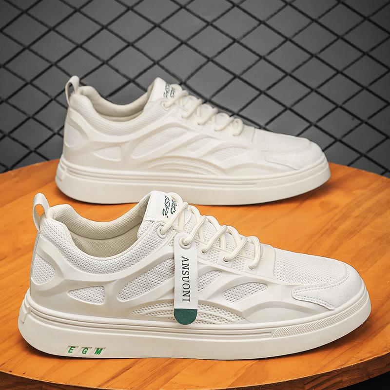 

Летняя мужская обувь 2025 года, новая дышащая сетчатая спортивная повседневная обувь, модная универсальная легкая износостойкая повседневная обувь, модная обувь 39 бежевый