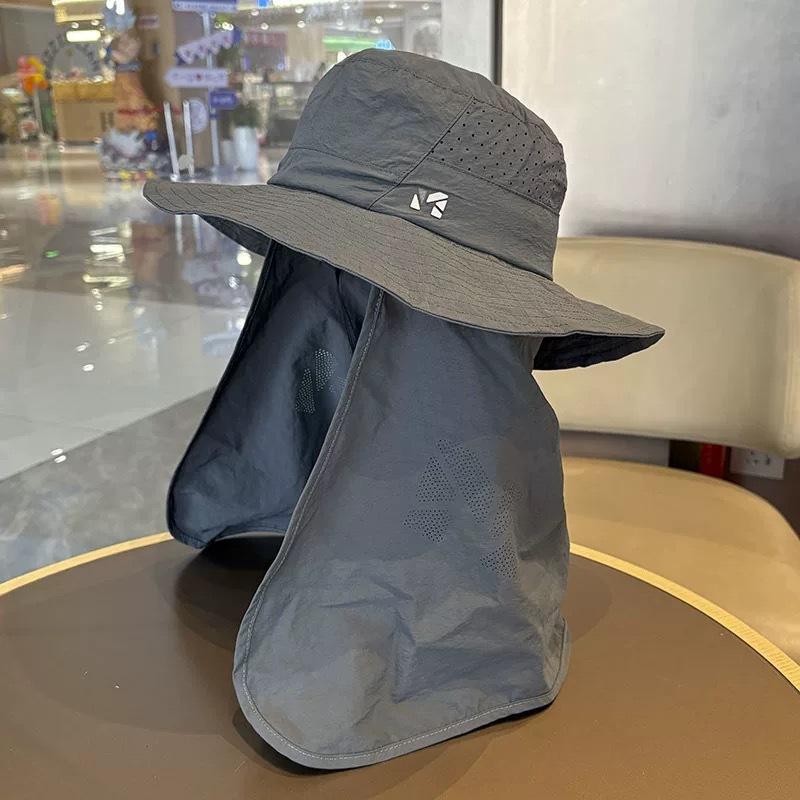 Outdoor Neck Protection Sun Protection Hat Mountaineering Hat Men and Women Summer Mountaineering Sun Protection Hat Trendy Riding Ultraviolet Sun Hat