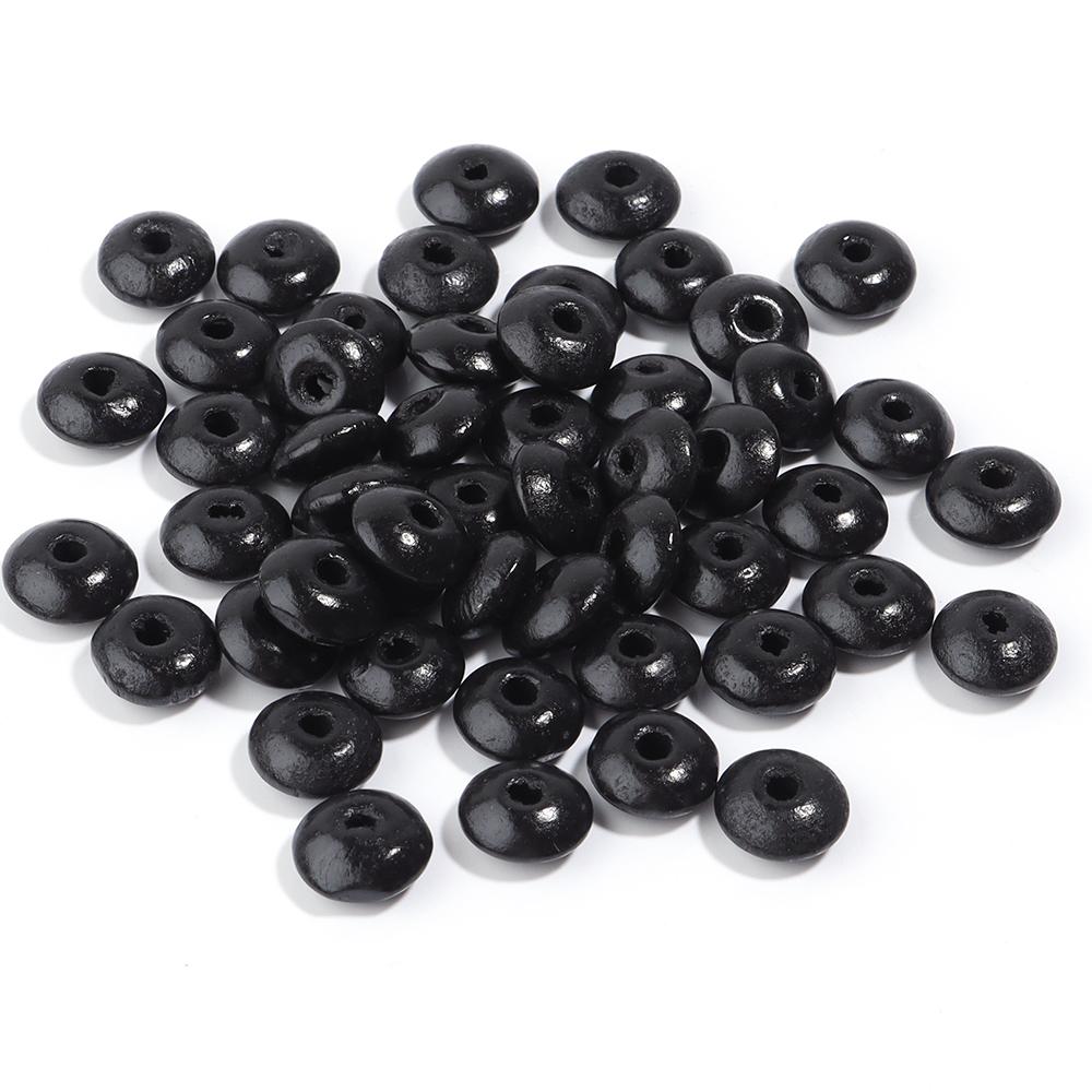 Louleur Brown Coffee Abacus Rondelle Wooden Beads for Jewelry Making Loose Spacer Wood Beads DIY Bracelet Necklace Wholesale 3x6mm 500pcs чёрный