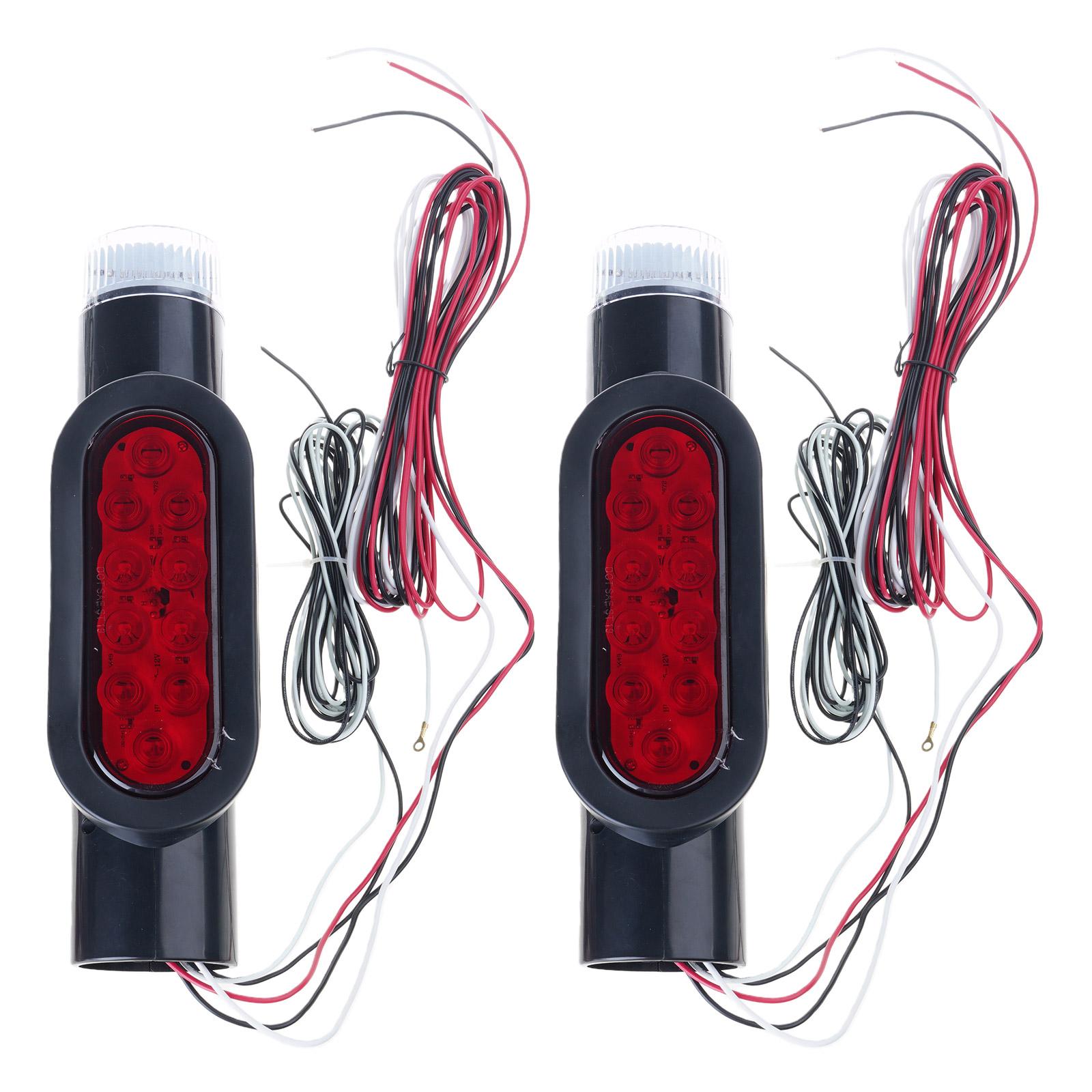 

Bright LED Navigation Light Corrosion Proof Guide Lamp Construction Easy Installation Included For Marine Trailers Use чёрный