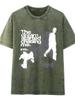 Damen Trendiges Retro Gewaschenes Übergröße Lockeres T-Shirt - Distressed Kurzarm Modischer High-End Stil