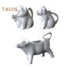 Ceramic Creamer Pitcher Cow Shape Milk Jug for Coffee Tea Hot Chocolate Cute Animal Design Easy To Clean Kitchen Dining Table Accessory