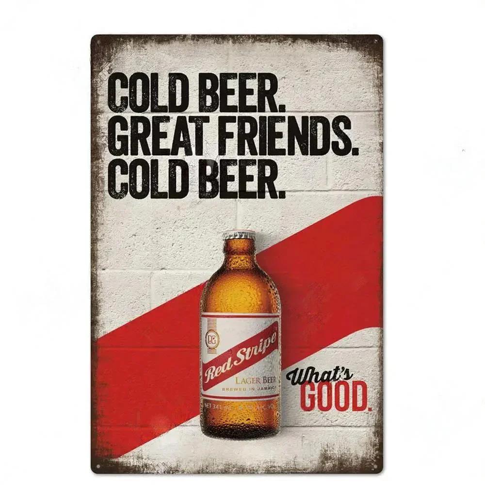 FJ Beer Brand Posters Decor Vintage Metal Signs Tin Sign Plaque Home Decor Pub Bar Man Cave Wall Decorative