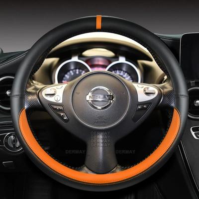 Pro Nissan Juke F15 F16 2010~2023 Potah volantu auta z PU kůže Rychlé dodání Autopříslušenství