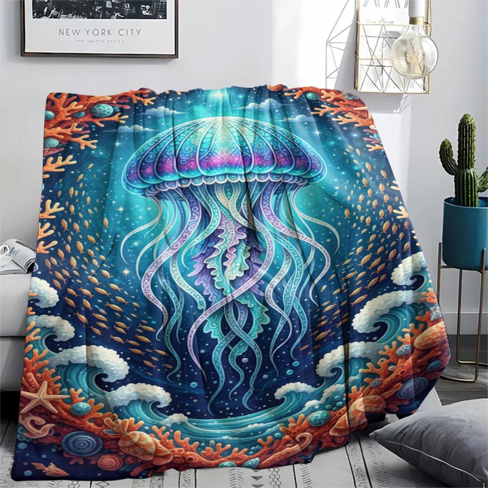 Colorful Starry Sky Sailing Print Flannel Blanket,High quality Comfortable for All Seasons,Home Decor,Warmth and Comfort,Perfect for Christmas Gifts