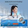 2024 Stylish USB Rechargeable Neck Fan: Portable, Silent, Leafless Cooling Device