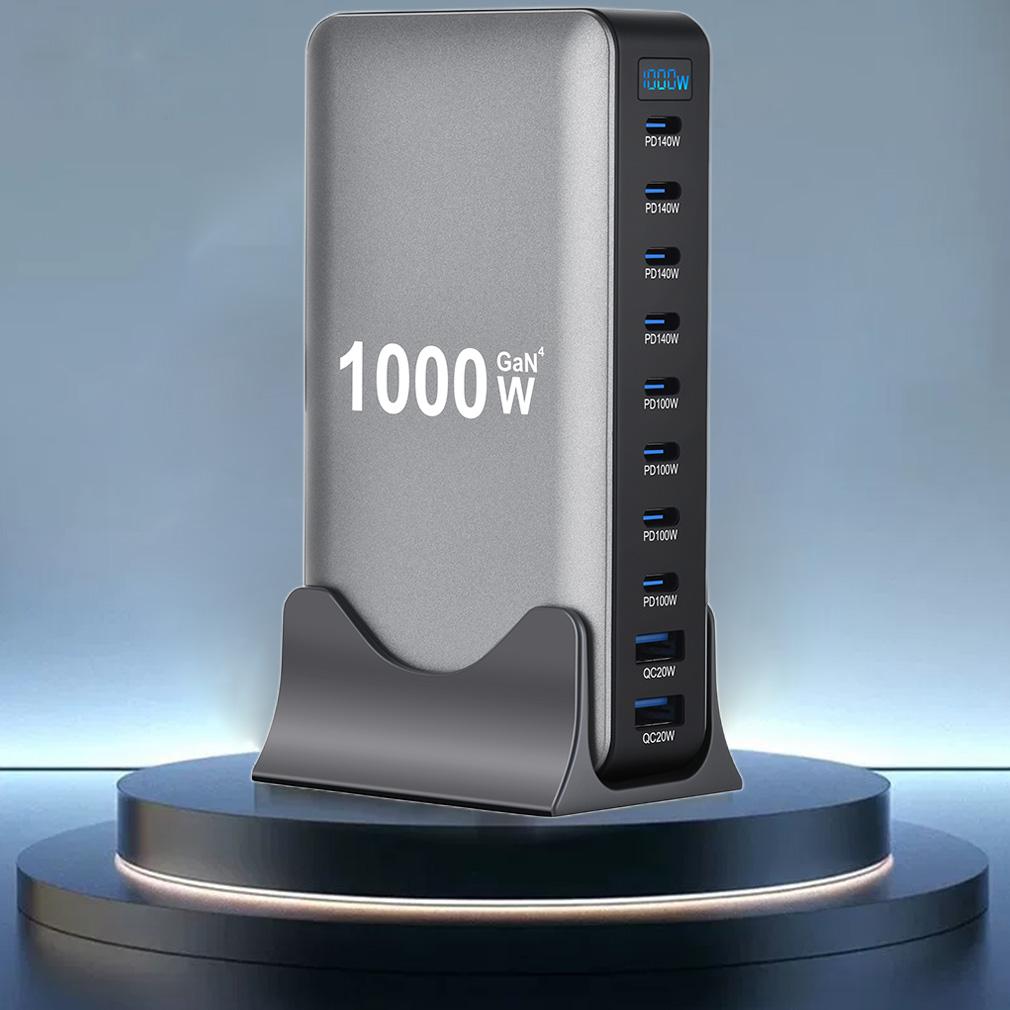 Hot 1000W/950W GaN Fast Charger USB-C PD3.1 Desktop Fast Charging Station Adapters for iPhone 17 Samsung MacBook Dropshipping