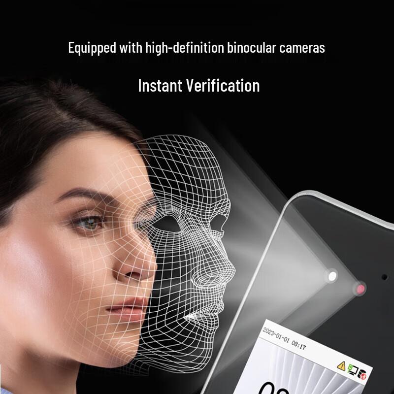 ZKTECO nFace280 Smart Face & Fingerprint Access Control System CN Plug (adapter Included)