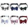 Collier Kittens Grid Collar with Bell Pet Supplies Kitten Collar Cats Collar Puppy Collar