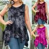 Women's Fashion Casual Solid Color Print Sleeveless O-Neck Blouses & Shirts