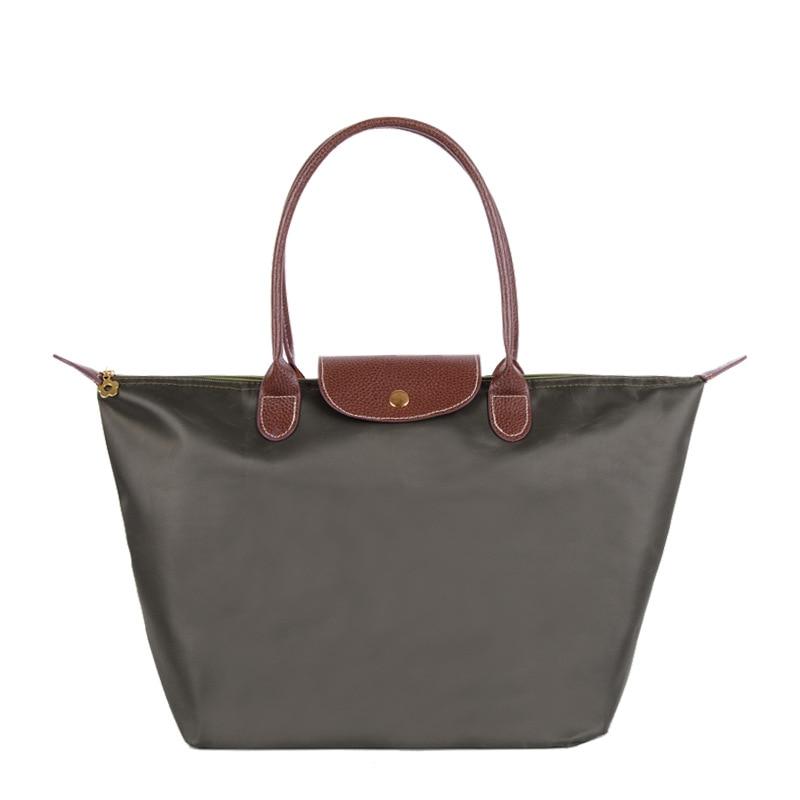 New Nylon Beach Tote Bag Fashion Womens Handbag Tote Oxford Shoulder Bags Female Waterproof Dumplings Folding Shopping Bag 2024