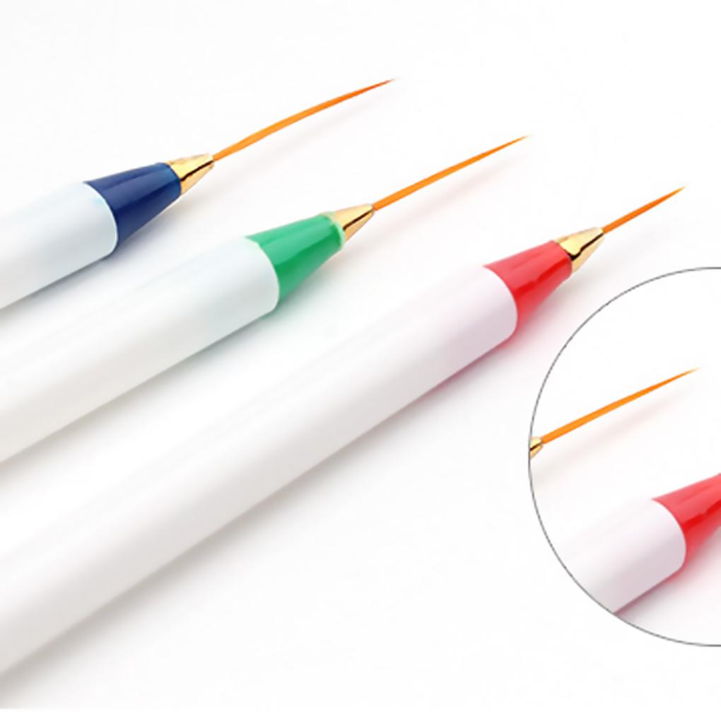 Hot Sale 3pcs/ Set Women DIY Drawing Painting Striping Plastic Pull Line Pens Brush Kit