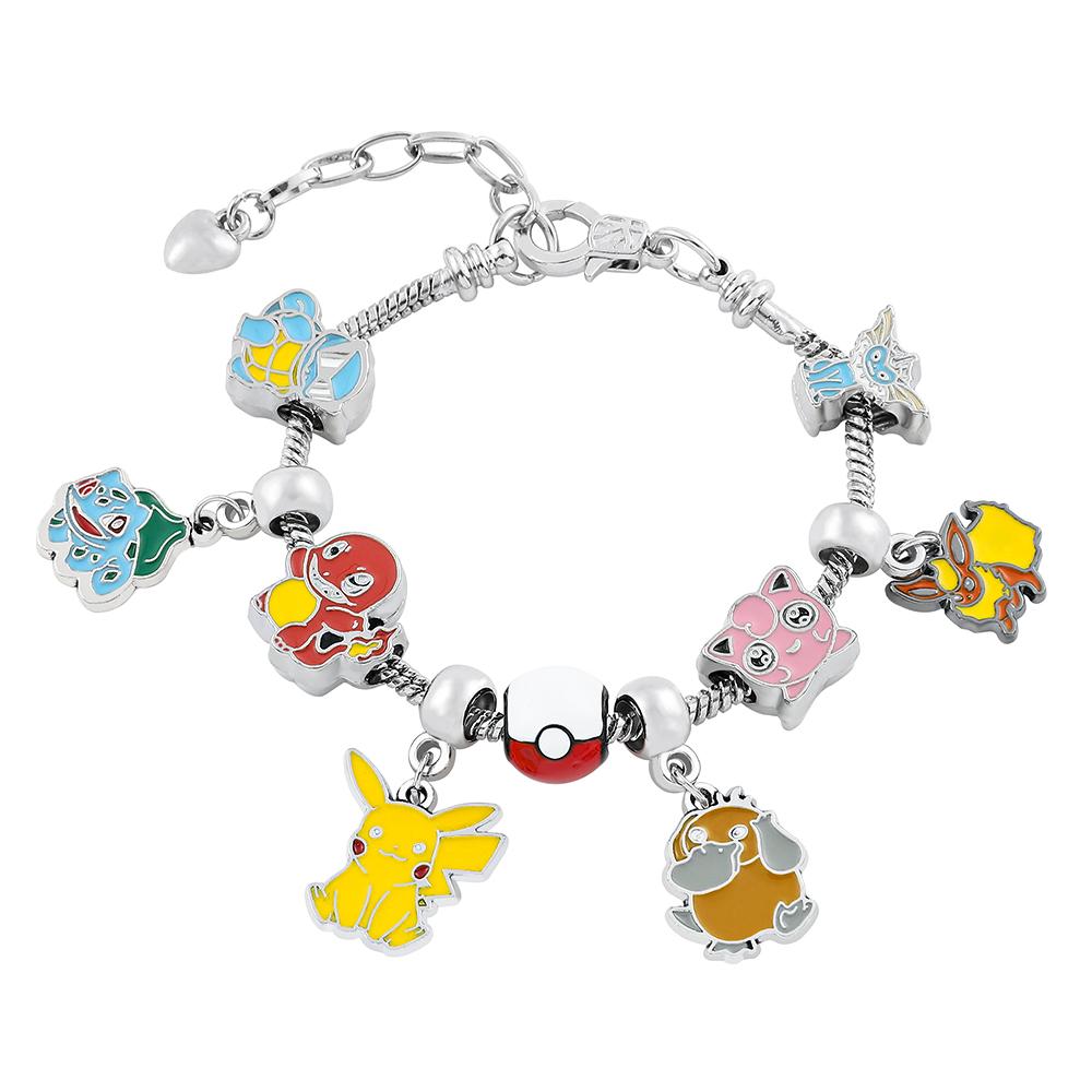 

Anime Bracelet for Women, Cute Cartoon Pikachu Pendant, Metal Enamel Charm Bangle, Fashion Jewelry, Hand Chain Gifts