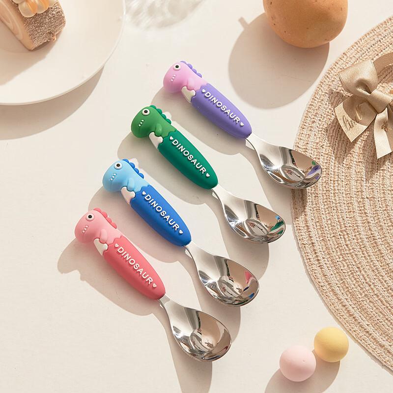 Kids' Soft-Handle Dinosaur Spoon
