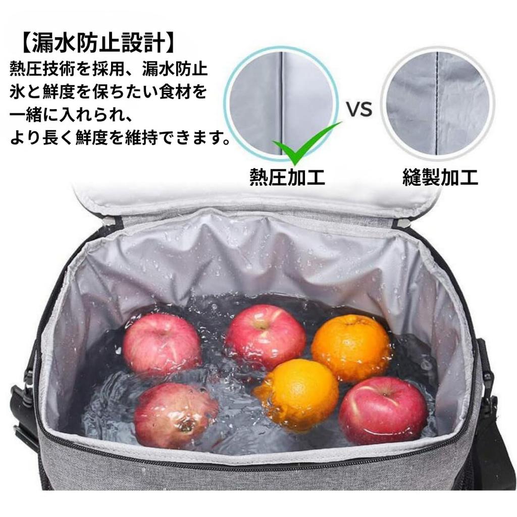 Large Capacity 35L Cooler Foldable Cooler Shopping Basket Soft for Black Bag, Box, Bag, Cooler, Waterproof, Outdoors, Camping, Shopping,