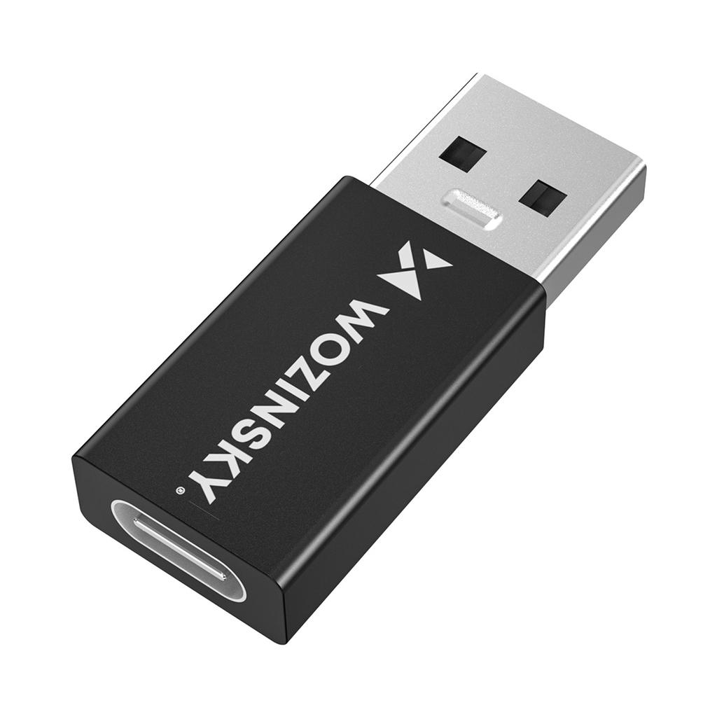 Adapter przejściówka USB-A - USB-C OTG - czarny