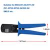 IWISS IWS-3220 Crimping Pliers - Hand Crimper Tool for JST SHD, JAM, TYCO D-100 | Crimp Range 0.03-0.5mm² (AWG 32-20)