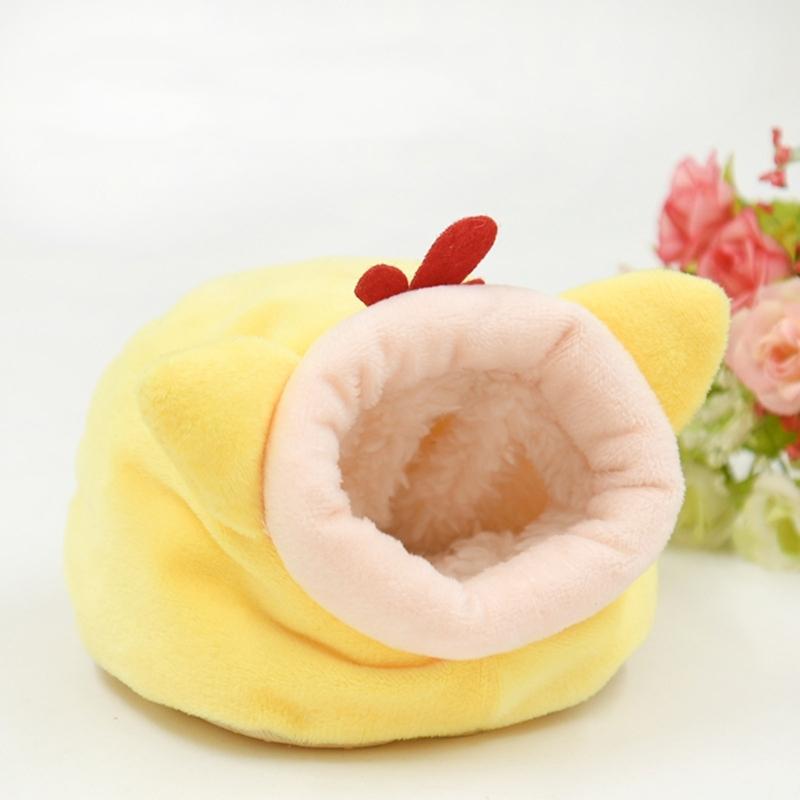 Hamster Plushy Bed Winter Warm Plushy Small Pet Cage Sleep Nest for Guinea Pigs