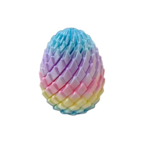 

3D-печатная вращающаяся игрушка-яйцо Игрушка-спираль для снятия стресса Артикулируемое вращающееся яйцо Спиннер Настольная игрушка Наполнители для пасхальной корзины Подарки на вечеринку S