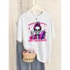 Expensive Difficult Suit Skulls Pattern T-Shirts Women Crewneck Casual T Shirt Hip Hop Multicolor Tops Soft Short Sleeve