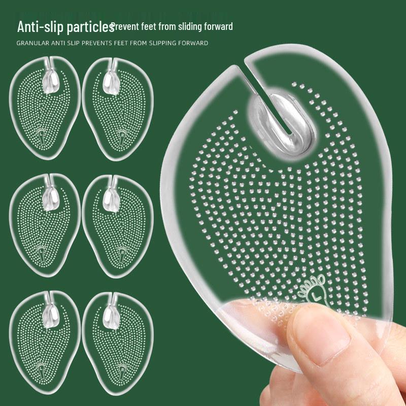 Viscous Anti-Slip Massage Sandal Half Pad for Thong Flip-Flops