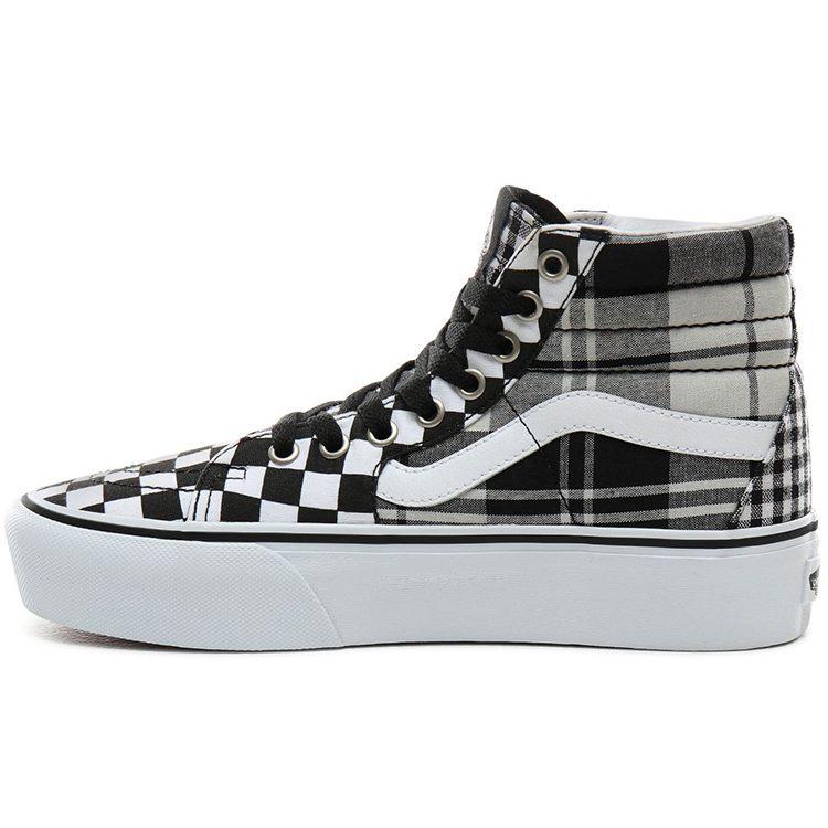 Vans SK8 Plaid Checkerboard Plarform 2.0 High top Skateboard Shoes Unisex Black White VN0A3TKNVYD
