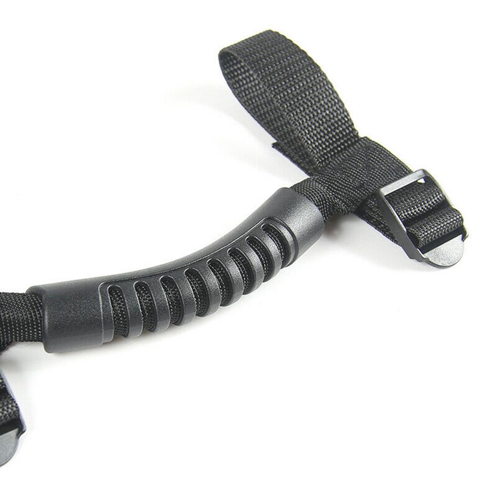 Mânere de prindere pentru bara de rulare, mâner lat pentru Wrangler JK JKU TJ Unlimited, negru