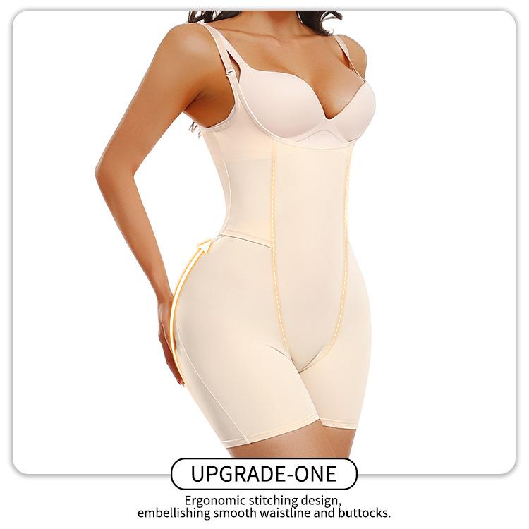 Step-in Back Closure Butt Lifter Spaghetti Strap Full Body Shaper, Tummy Control Body Shaping Bodysuit for Women