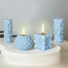 DIY Irregular geometric cylindrical candle silicone mold striped cube candle mould wavy cylindrical spherical Resin molds