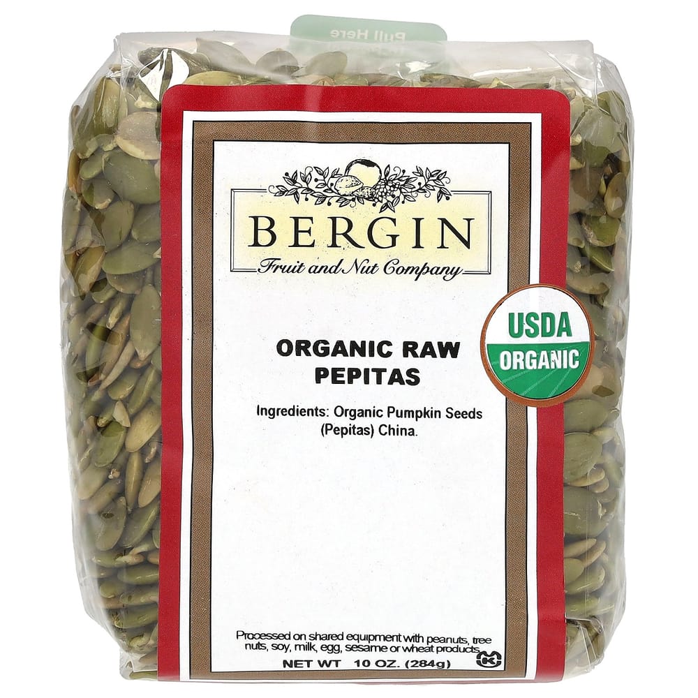 Bergin Fruit and Nut Company Raw Pepita (Pumpkin Seeds) 10 oz (284 g)