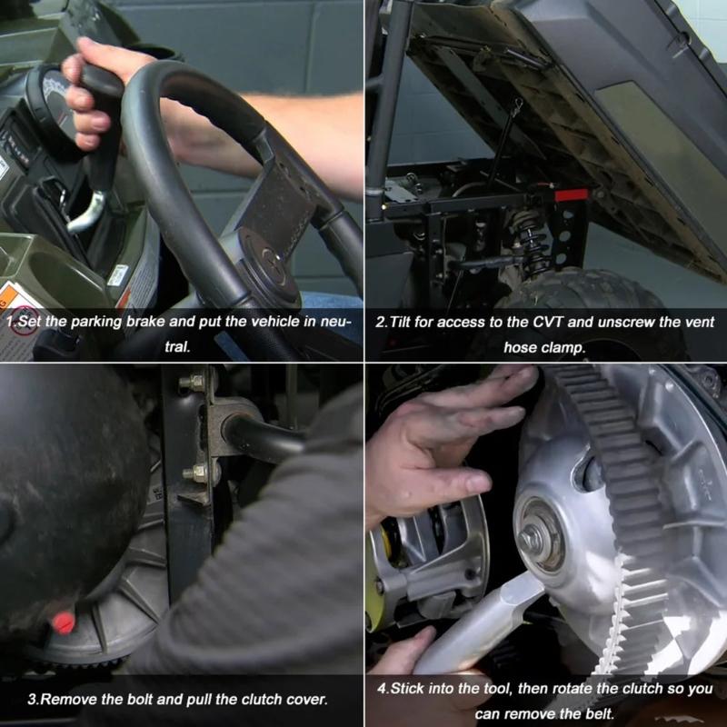 Aluminum Alloy Single Handed Operation Clutch Removal Puller Tool Set for 570 800 900 1000 Seamless Offroads Adventures