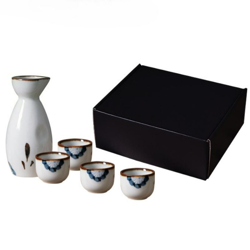 Japanese Style Ceramic Sake Pot Cups Set Household Chinese Wine Separator Baijiu Cups Drinkware Creative Bar Set Gifts 2025 New