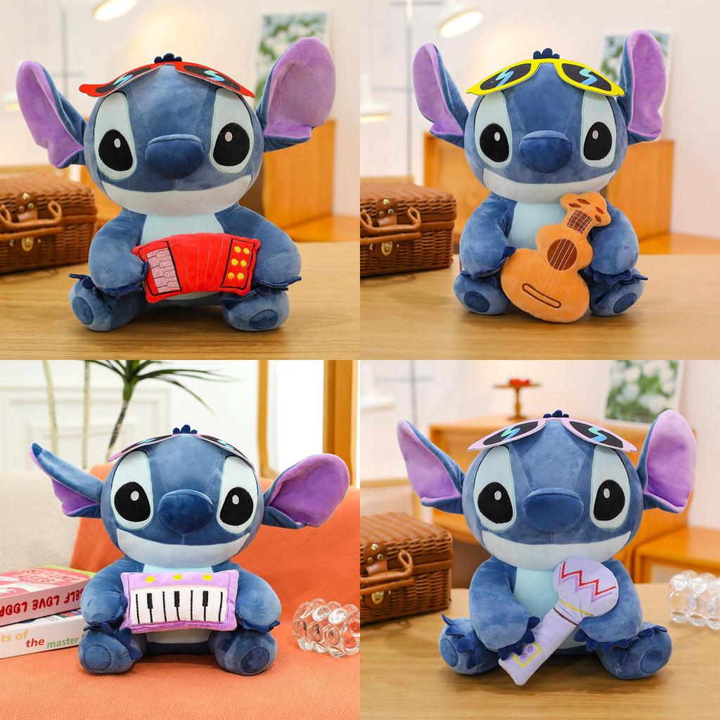 Guitar Microphone Plush Toy Animal Stuffed Doll For Kids Gift Collectors