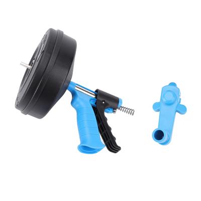 Drain Cleaning Machine 65 Manganese Steel Spring Flexible 2 Modes Plumbing Snake for 50-75mm Pipe