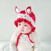 Rabbit Ear Infant Beanie Hats Solid Color Kids Pullover Cap Fashion Baby Knitted Hat  Outdoor